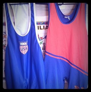 BRUTE & CLIFF KEEN XL Wrestling SINGLET PAIR